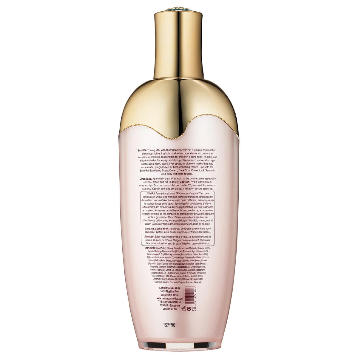 Samira Immense Therapy Toning Milk Body Lotion 12 oz
