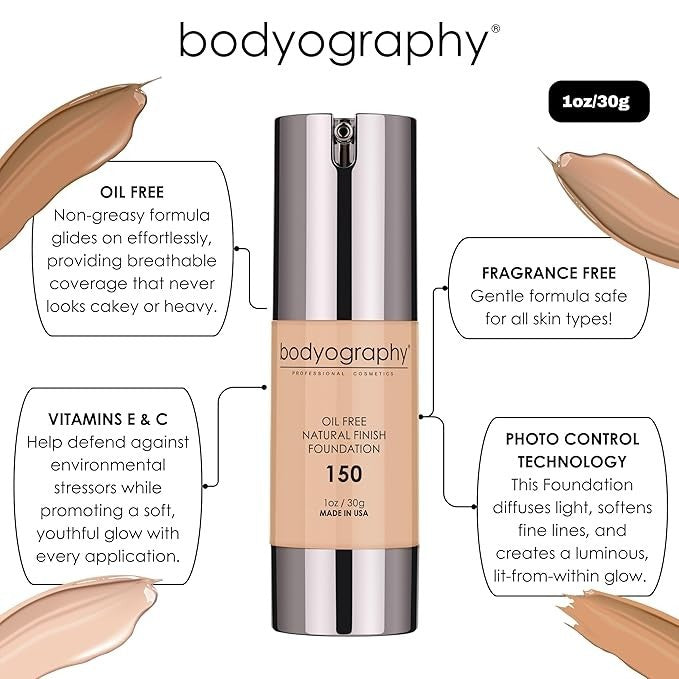 Bodyography Natural Finish Foundation Medium 160