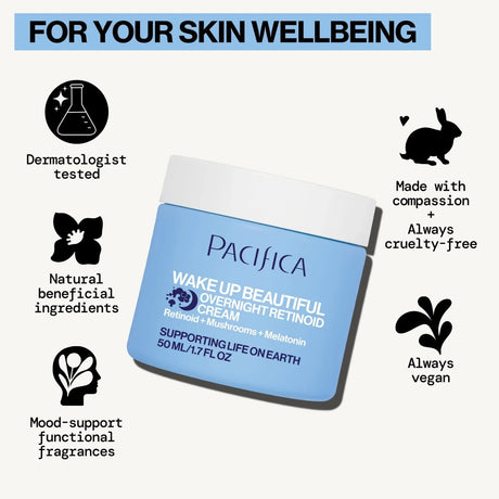 Pacifica Wake Up Beautiful Overnight Retinoid Cream 1.7oz