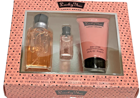 Lucky You by Lucky Brands Fragrance for Women 3 Piece Gift Set