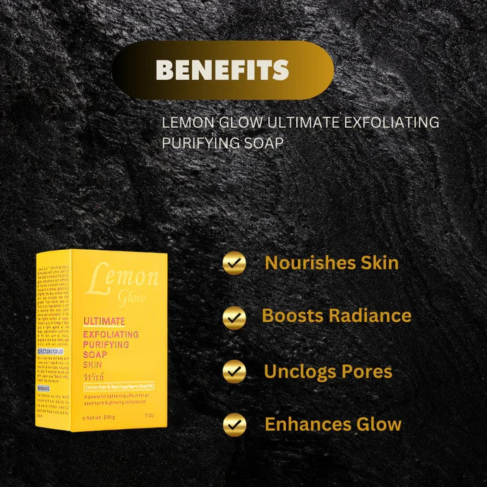 Lemon Glow Ultimate Exfoliating Purifying Soap 7 oz