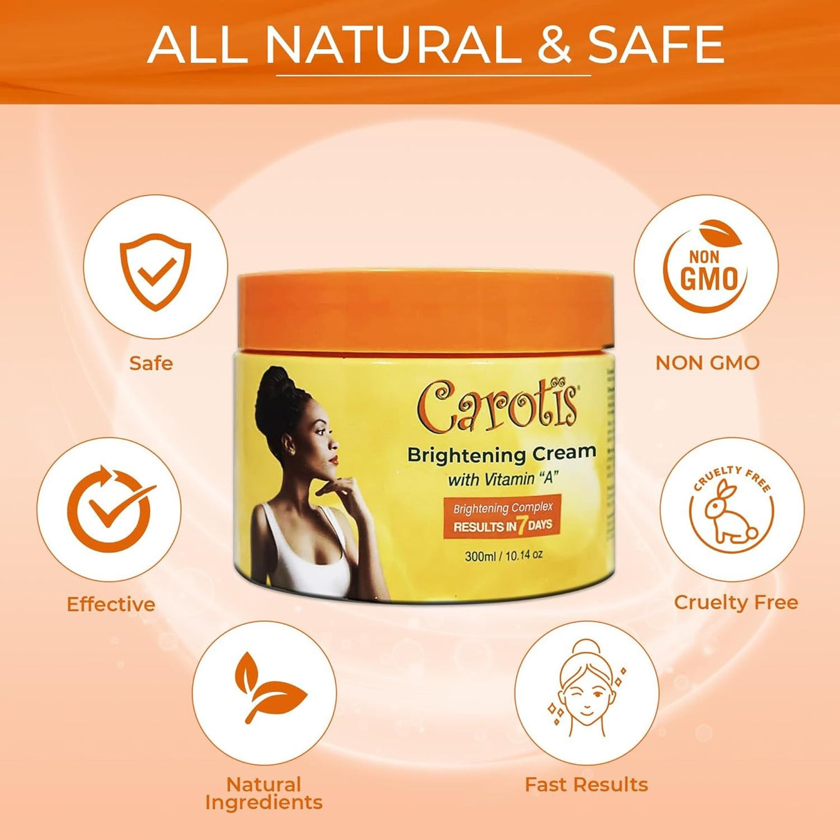Carotis Brightening Cream with Vitamin "A" 10.1 oz