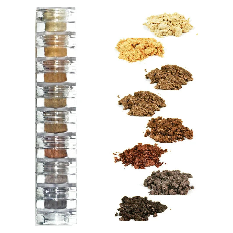 Colorevolution Mineral Eye Shadow Bronze Baby Collection 8 Stack