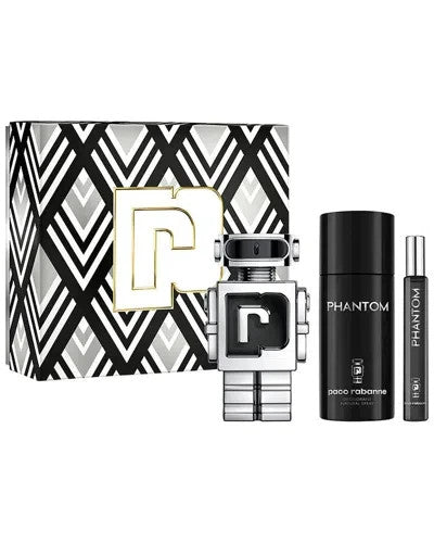 Phantom by Paco Rabanne Fragrance for Men 3 Piece Gift Set