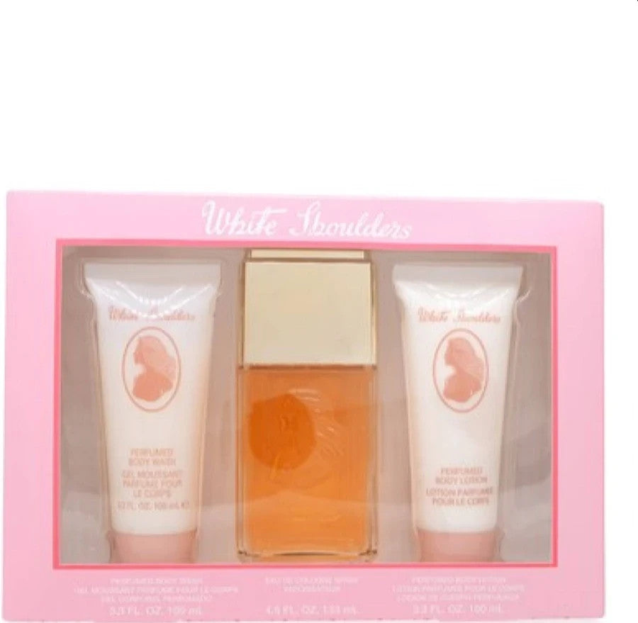 White Shoulders by Evyan Fragrance for Women 3 Piece Gift Set