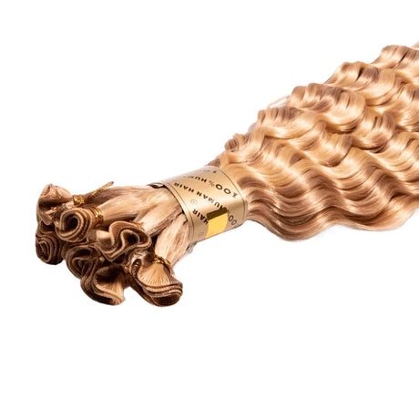 Bohyme Deep Wave Hand Tied Weft Remy Human Hair 14" Color 27
