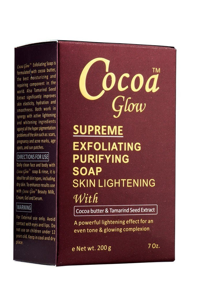 Cocoa Glow Supreme Exfoliating Purifying Soap 7 oz