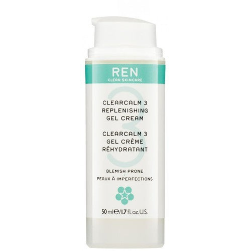 REN Clearcalm 3 Replenishing Gel Cream Blemish Prone 1.7 oz