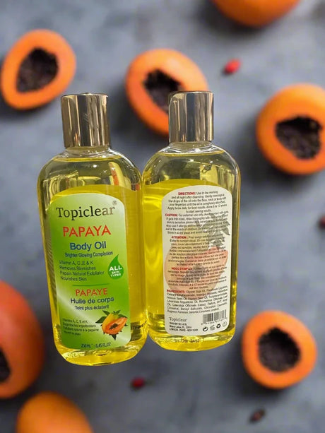Topiclear Papaya Body Oil 8.5 oz