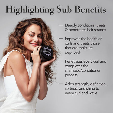 Saphira Divine Curls Mineral Mud for Curly and Wavy Hair 8.5 oz