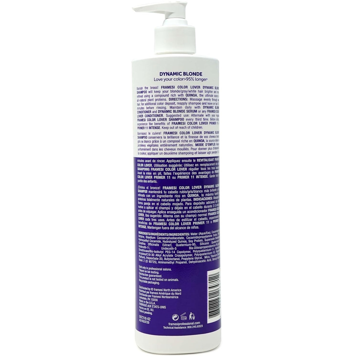 Framesi Color Lover Dynamic Blonde Conditioner 16.9 oz