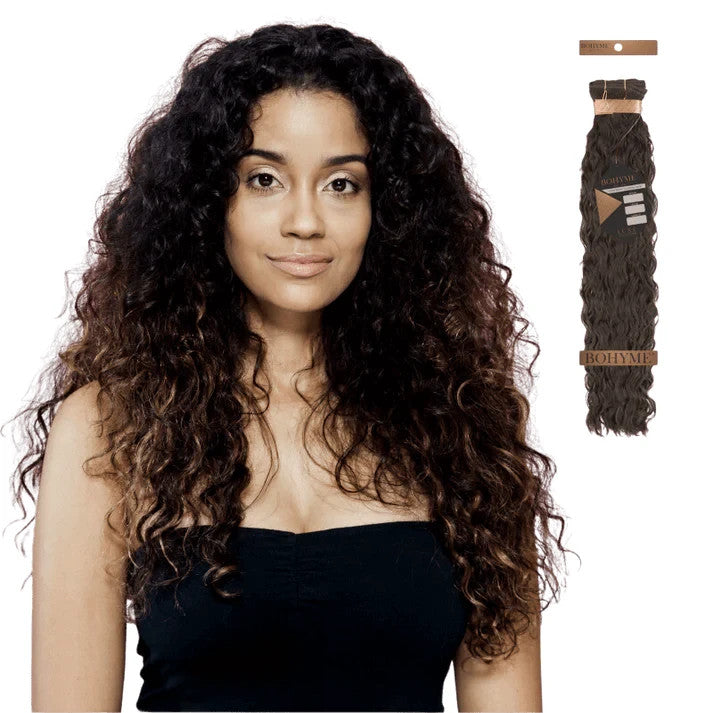 Bohyme French Refined Machine-Tied Weft Human Hair 14" Color 1B