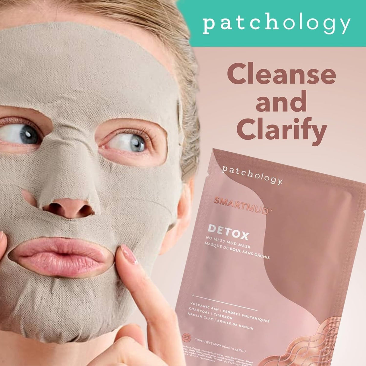 Patchology SmartMud Detox Clarifying No-Mess Mud Mask