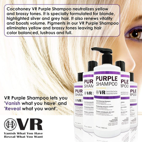 Cocohoney VR Color Enhancing Purple Shampoo 32 oz