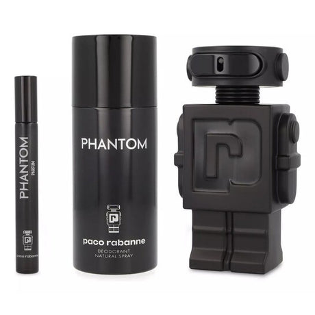 Paco Rabanne Phantom Parfum Fragrance for Men 3 Piece Gift Set