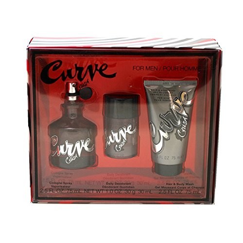 Curve Crush by Liz Claiborne for Men Fragrance 3 Piece Gift Set