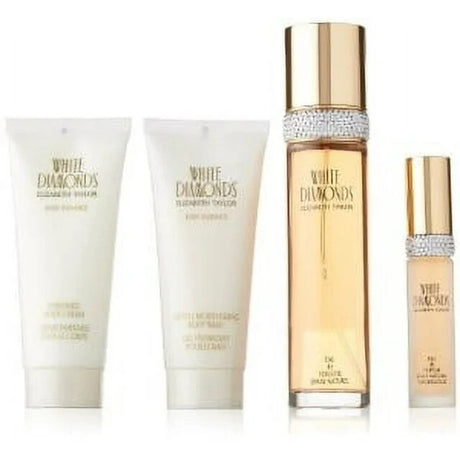 White Diamonds by Elizabeth Taylor Fragrance for Women 4 Piece Gift Set