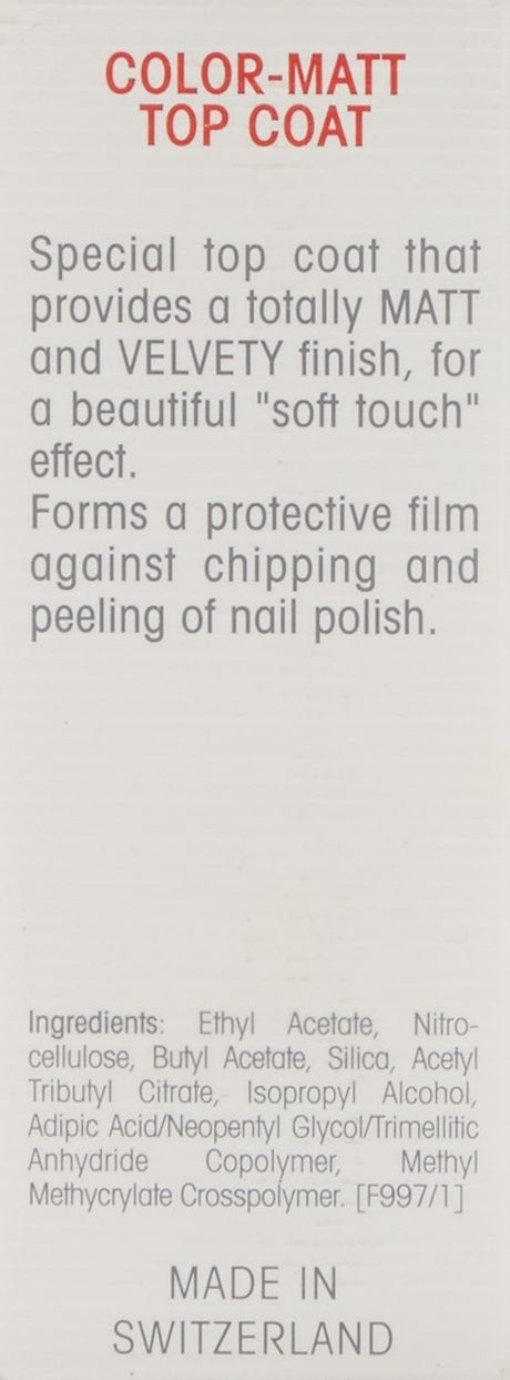 Mavala Color-Matt Top Coat 0.3 oz