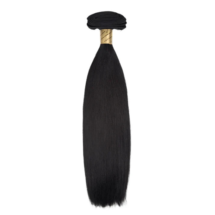Bohyme Silky Straight Machine Tied Weft Human Hair 14" Color 1