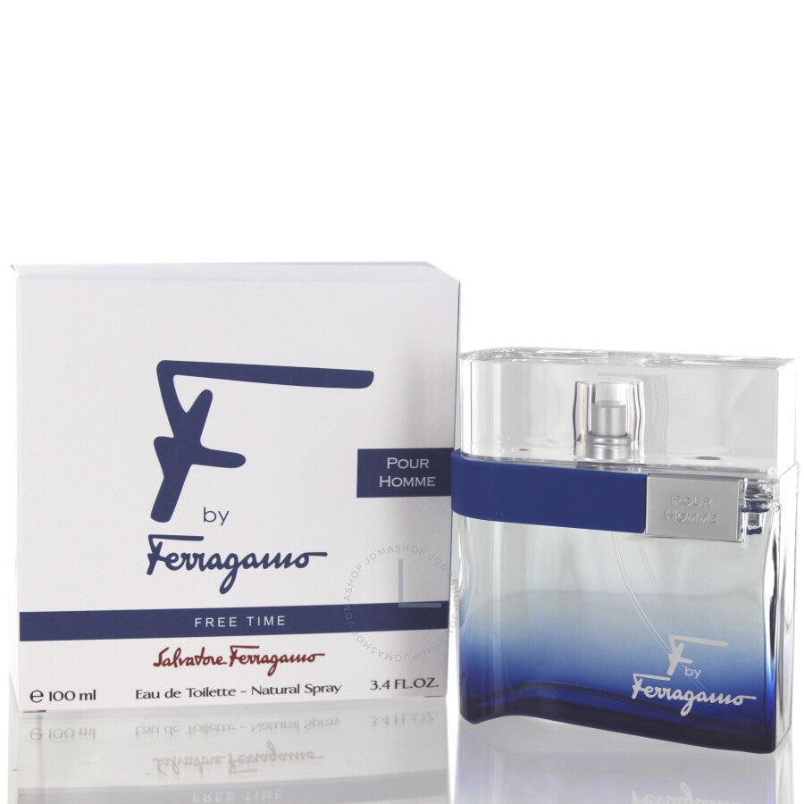 F Free Time by Salvatore Ferragamo Fragrance for Men 3 Piece Gift Set
