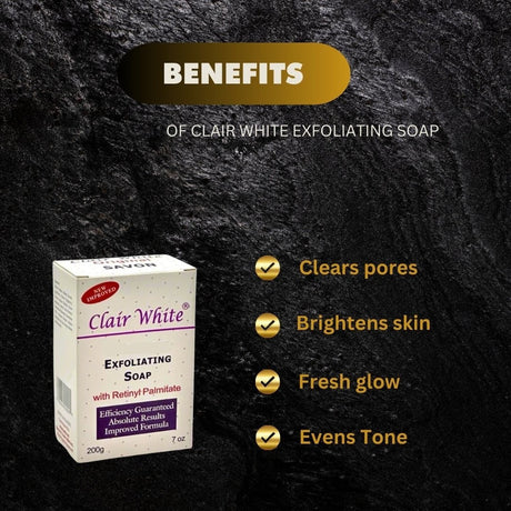 Clair White Brightening Exfoliating Soap 7 oz