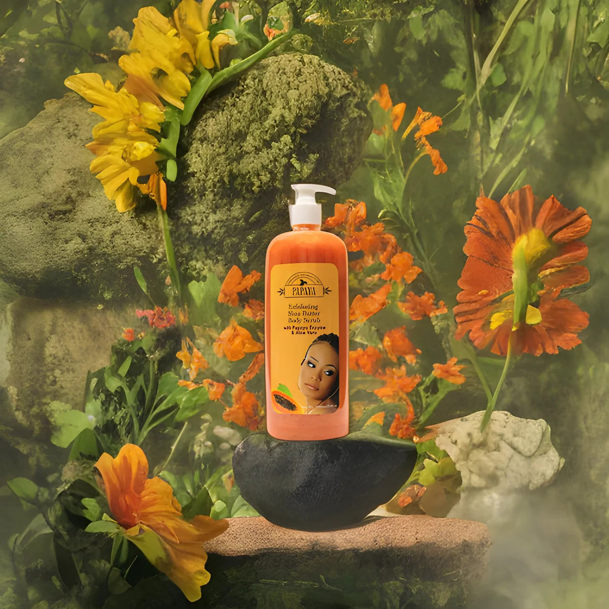 Organic Extract of Papaya Exfoliating Shea Butter Body Scrub 33.8 oz