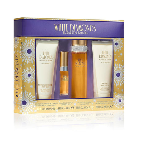 White Diamonds by Elizabeth Taylor Fragrance for Women 4 Piece Gift Set