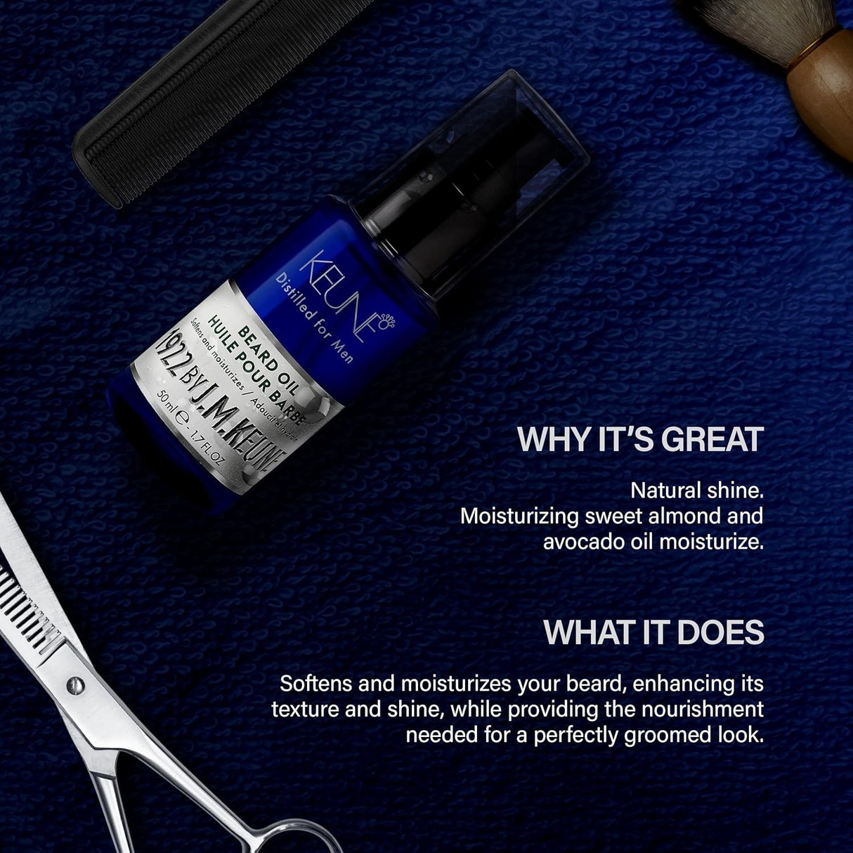 1922 by J.M.Keune Beard Oil 1.7 oz