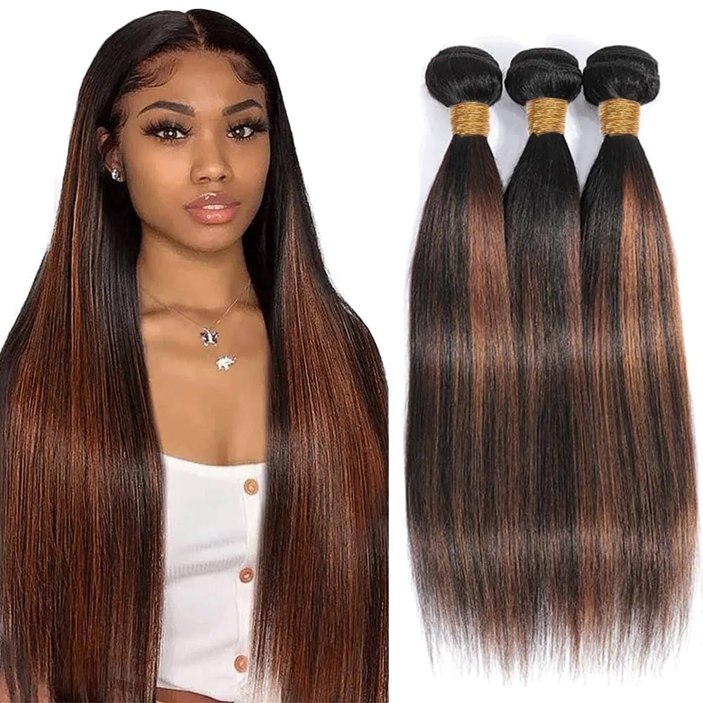 Bobbi Boss Fine Silky Indi Remy Virgin Human Hair 10" Color P1B/30