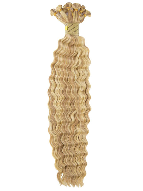 Bohyme Deep Wave Remy Human Hair Hand Tied Weft 18" Color H14/24