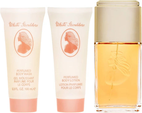 White Shoulders by Evyan Fragrance for Women 3 Piece Gift Set