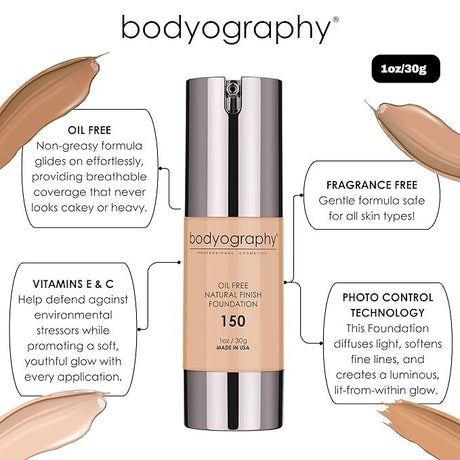 Bodyography Natural Finish Foundation Light/Medium 150