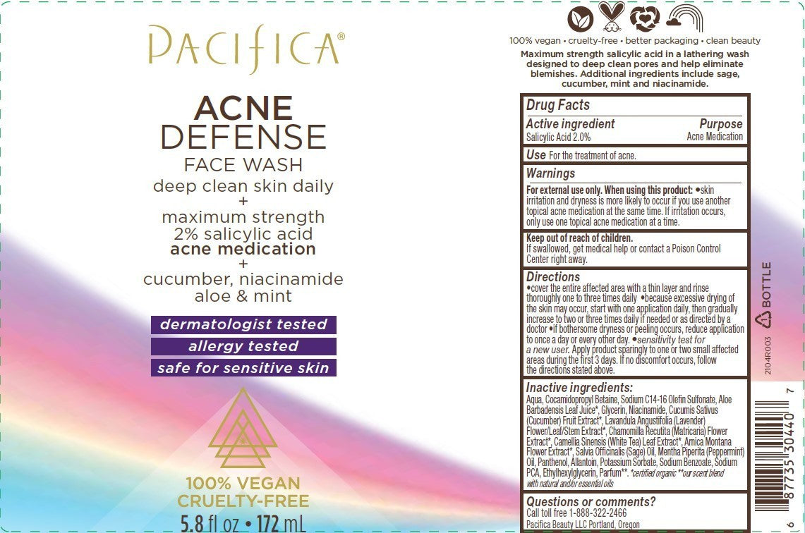 Pacifica Acne Defense Face Wash 5.8 oz