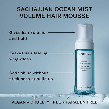 Sachajuan Ocean Mist Volume Hair Mousse 5.1 oz