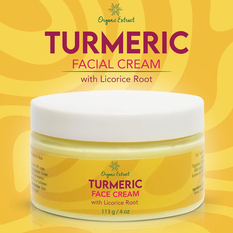 Organic Extract Turmeric Facial Cream 4 oz