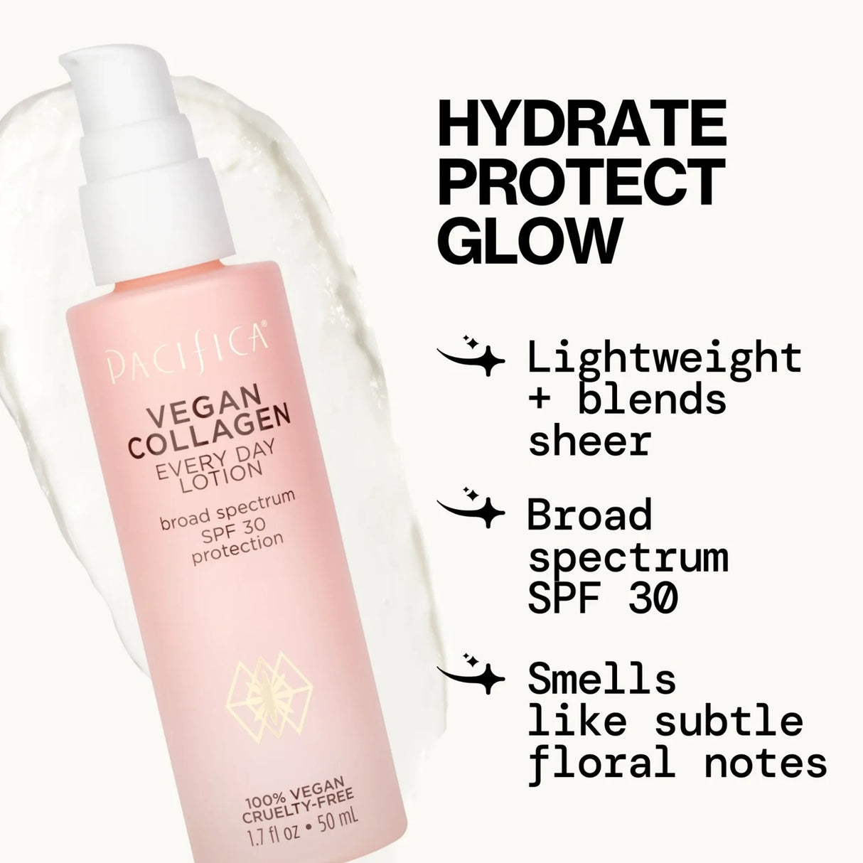 Pacifica Vegan Collagen Every Day Lotion SPF 30 1.7oz
