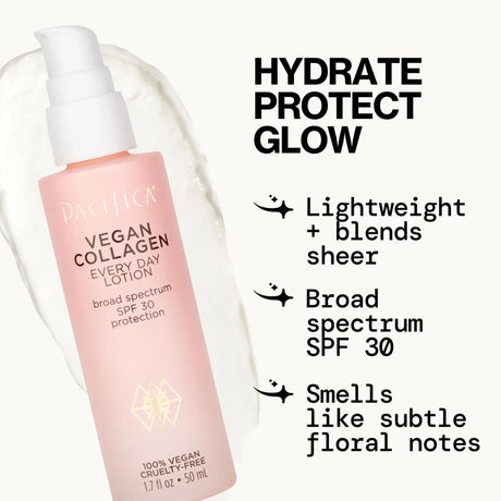 Pacifica Vegan Collagen Every Day Lotion SPF 30 1.7oz
