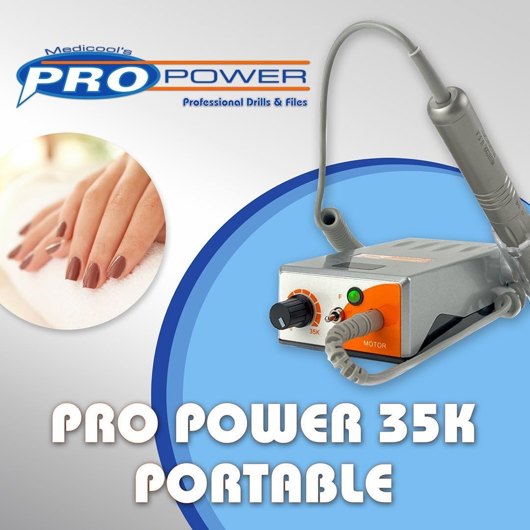 Medicool Pro Power 35K Rechargeable Portable Professional Nail File