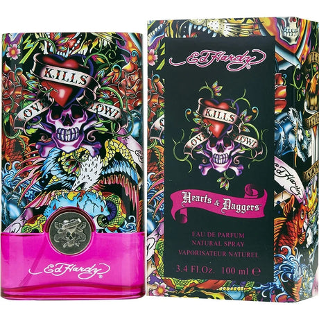 Hearts & Daggers by Ed Hardy for Women Eau de Parfum Spray 3.4 oz