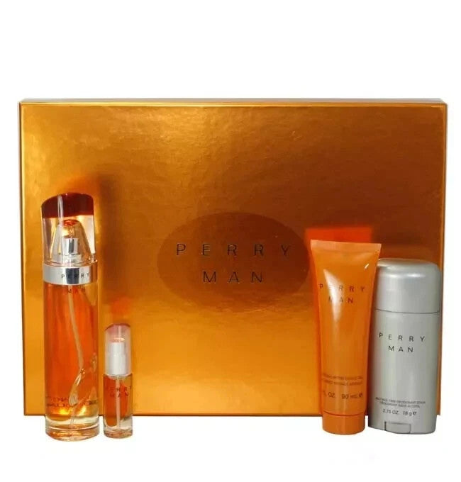 Perry Ellis Man Fragrance for Men 4 Piece Gift Set