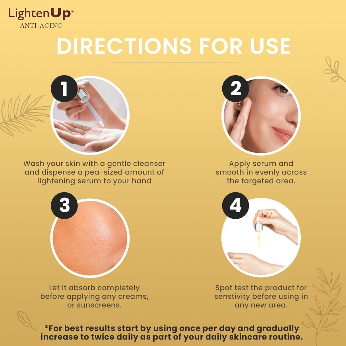 Omic LightenUp Gold Brightening Serum 1 oz