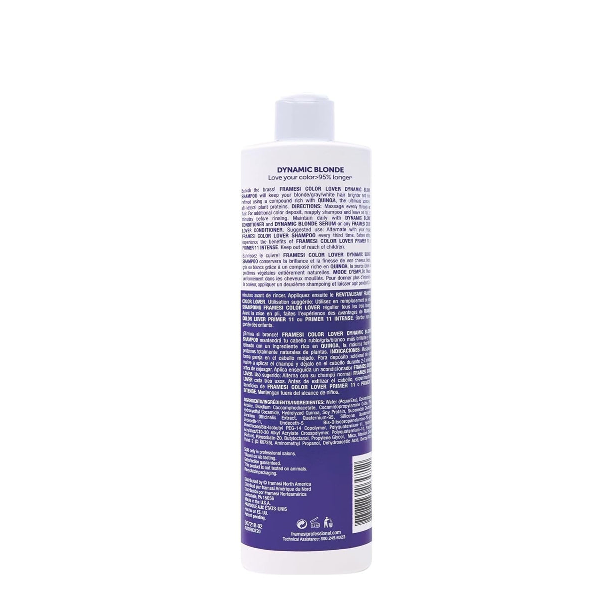 Framesi Color Lover Dynamic Blonde Shampoo 16.9 oz