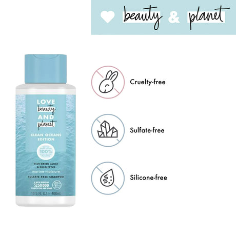 Love Beauty and Planet Marine Moisture Sulfate Free Shampoo 13.5 oz