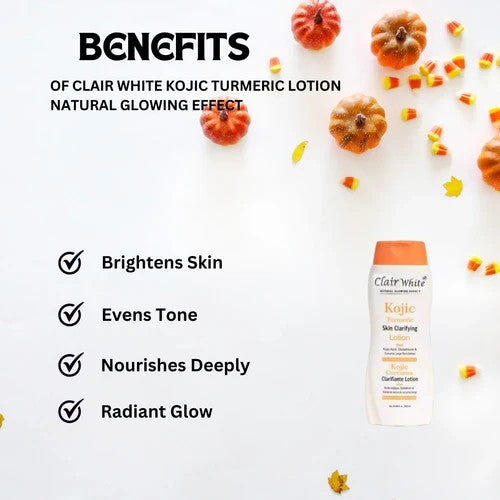 Clair White Kojic Turmeric Skin Clarifying Lotion 16.8 oz
