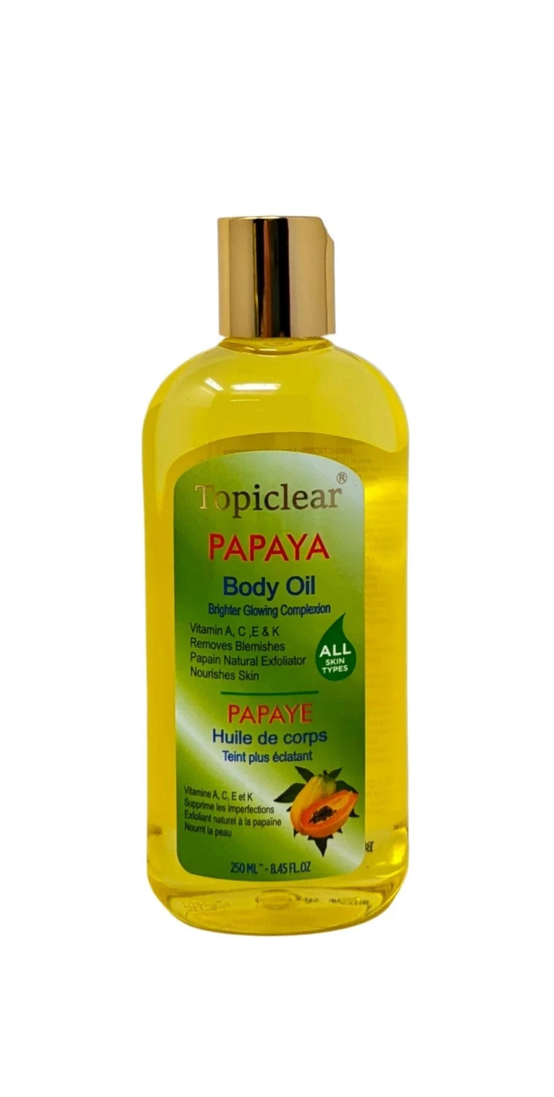 Topiclear Papaya Body Oil 8.5 oz