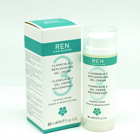 REN Clearcalm 3 Replenishing Gel Cream Blemish Prone 1.7 oz