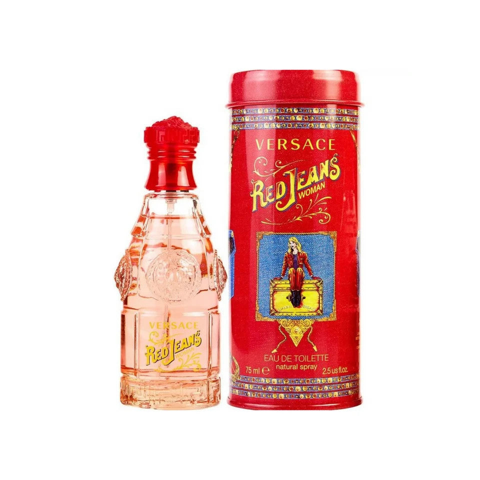 Red Jeans by Versace Eau De Toilette Spray for Women 2.5 oz