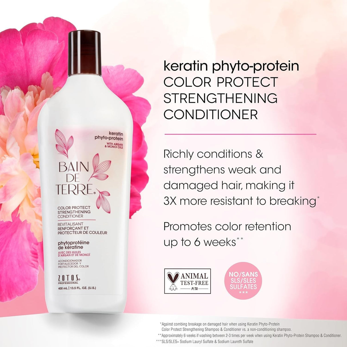 Bain de Terre Keratin Phyto-Protein Strengthening Conditioner 33.8 oz