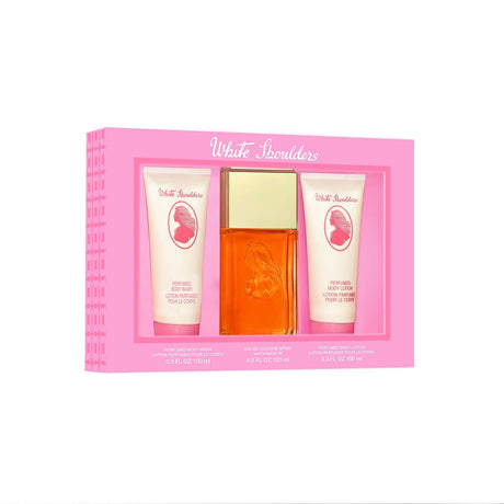 White Shoulders by Evyan Fragrance for Women 3 Piece Gift Set