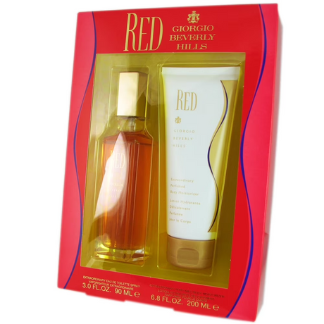 The Red by Giorgio Beverly Hills Fragrance for Women 2 Piece Gift Set